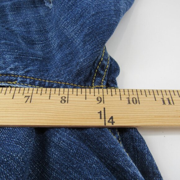 Levi Red Tab 502 Regular Women's Taper Mid Rise Distressed Jeans Size 12 - Picture 6 of 10